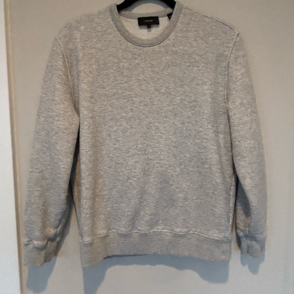 Sale! Vince Light Gray Crewneck Sweater for Men